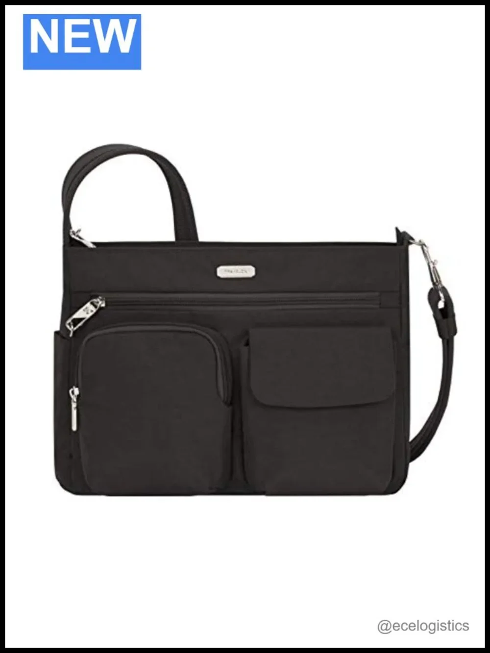 Anti-Theft Crossbody Bag with RFID Blocking Slash Resistant Nylon